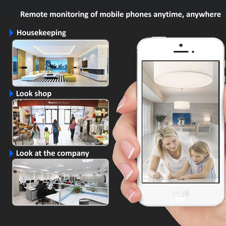 720P HD 1.0 MP Wireless IP Camera, Support Infrared Night Vision / Motion Detection / APP Control, EU Plug, 720P 720P HD 1.0 MP Wireless IP Camera, Support Infrared Night Vision / Motion Detection / APP Control, EU Plug, 720P